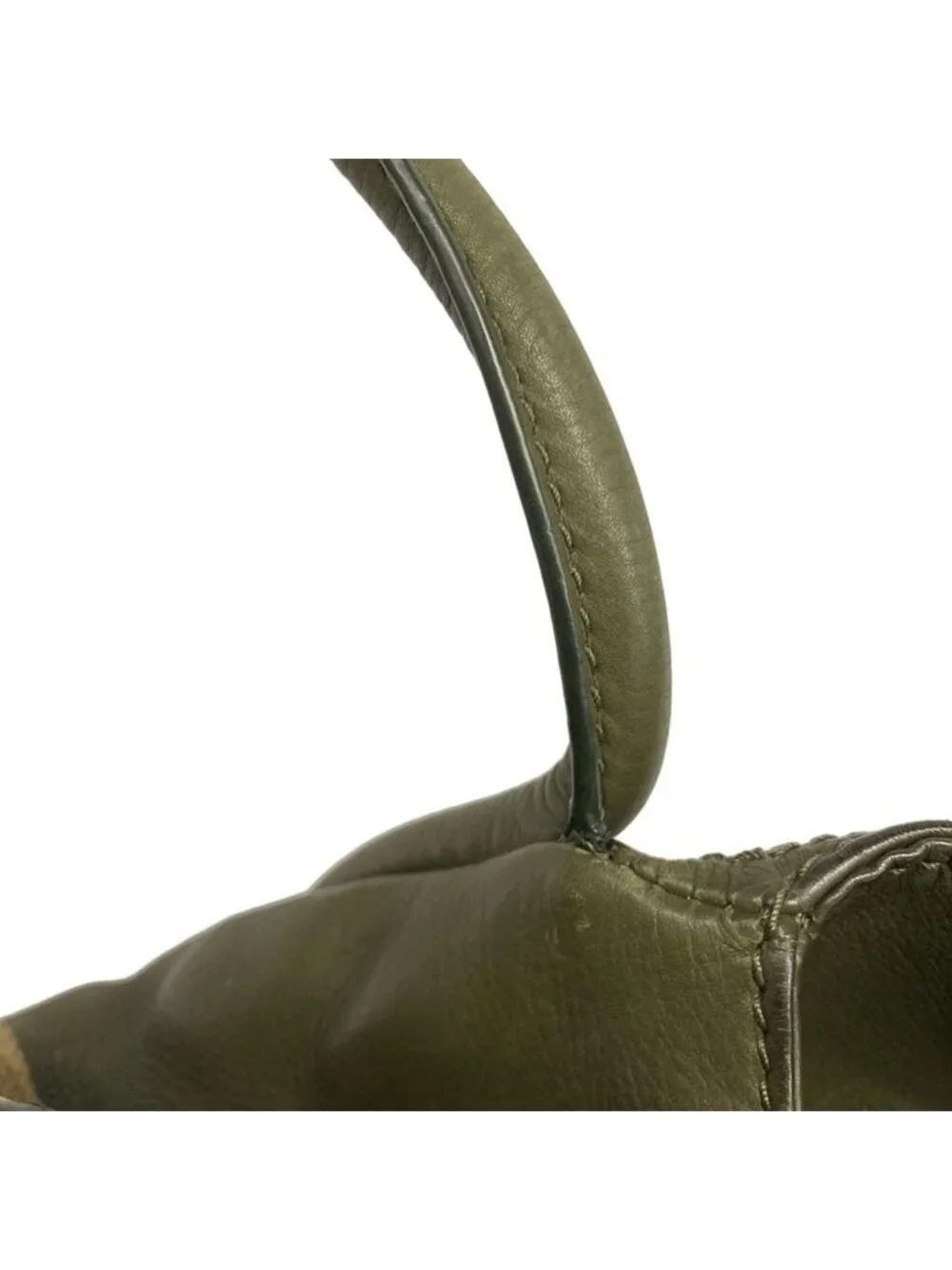 Dior Handbag Khaki Beige Leather - Picture 11 of 15